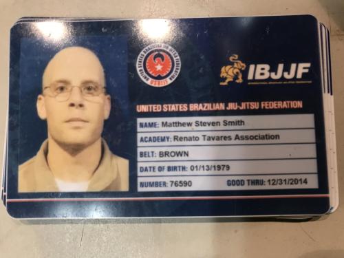 Brown belt · August 1, 2011 · Promoted by Danny Cooper