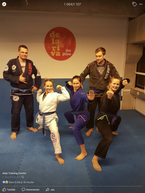 Blue belt · December 8, 2017 · Promoted by Delcio Pereira