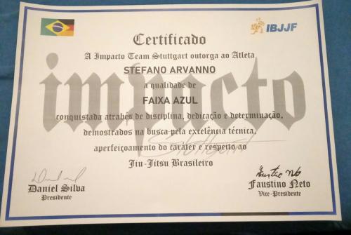 Blue belt · December 1, 2019 · Promoted by Daniel da Silva
