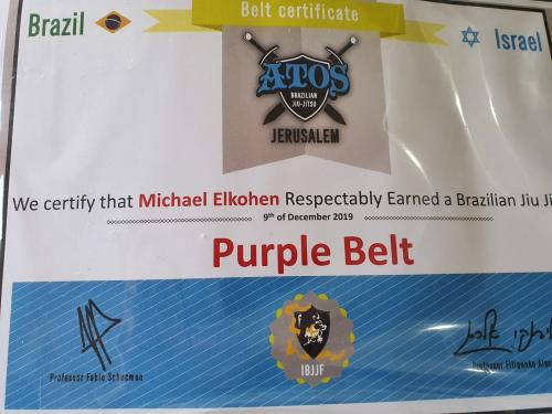Purple belt · December 9, 2019 · Promoted by Fabio Schucman