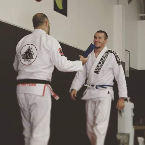 Blue belt · April 26, 2014 · Promoted by Jeremy Arel