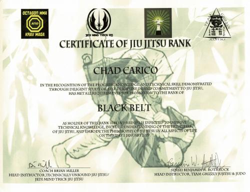 Black belt · January 12, 2019 · Promoted by Brian Miller