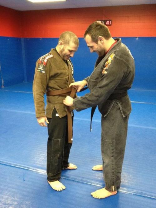 Brown belt · January 19, 2012 · Promoted by Jamie Miller