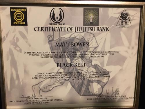 Black belt · January 12, 2019 · Promoted by Brian Miller