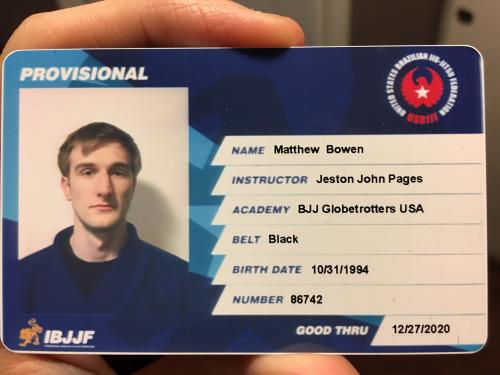 Black belt · January 12, 2019 · Promoted by Brian Miller