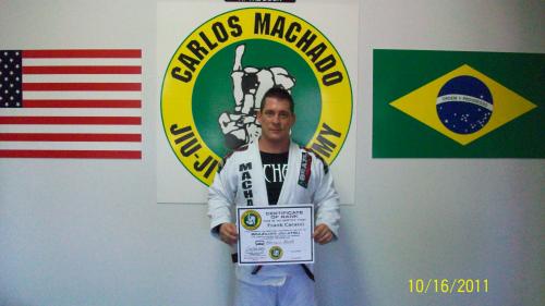 Brown belt · October 11, 2011 · Promoted by Carlos & Rigan Machado