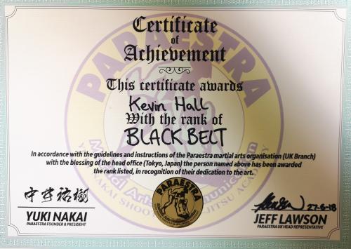 Black belt · July 27, 2018 · Promoted by Yuki Nakai