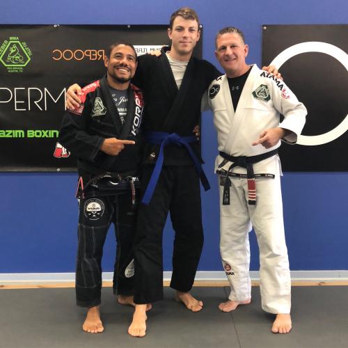 Blue belt · September 22, 2018 · Promoted by Sean Cooper