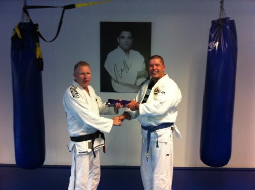 Purple belt · April 20, 2012 · Promoted by Harold Harder