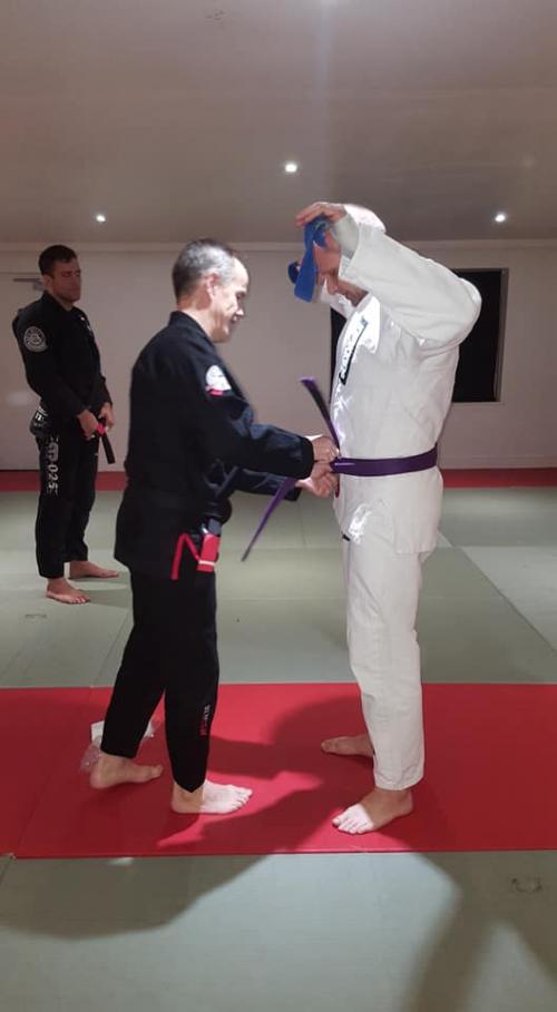 Purple belt · December 7, 2018 · Promoted by Rodger Middleton
