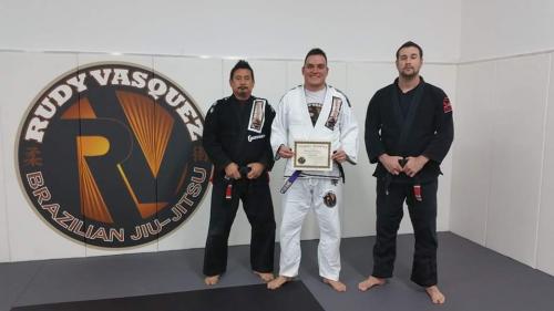 Purple belt · November 15, 2015 · Promoted by Rudy Vasquez