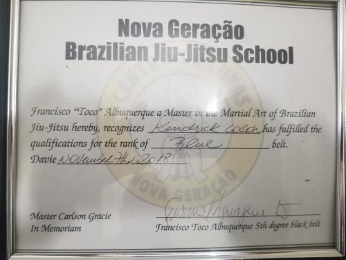 Blue belt · November 14, 2018 · Promoted by TOCO ALBUQUERQUE