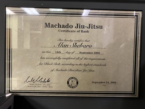 Black belt · September 15, 2004 · Promoted by Carlos Machado