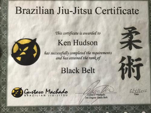 Black belt · February 4, 2012 · Promoted by Gustavo Machado