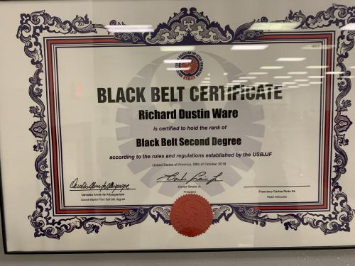 Black belt 2nd degree · March 22, 2016 · Promoted by Jorge Gurgel