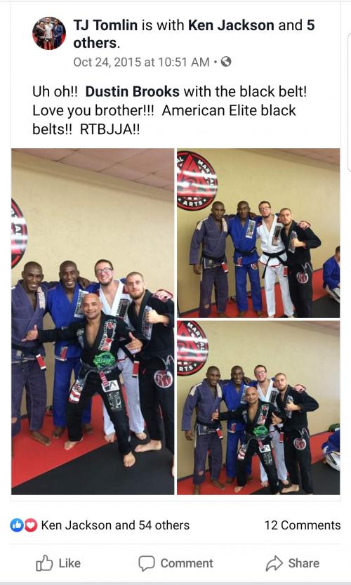 Black belt · October 23, 2015 · Promoted by Renato Tavares