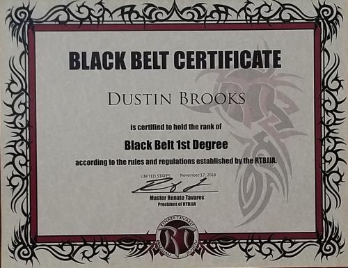 Black belt 1st degree · November 17, 2018 · Promoted by Renato Tavares