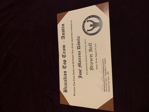 Brown belt · August 10, 2019 · Promoted by Ruy Frade