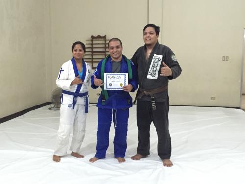 Blue belt · December 16, 2017 · Promoted by Professor Kahana Cordeiro via Coach Hamir Achacoso