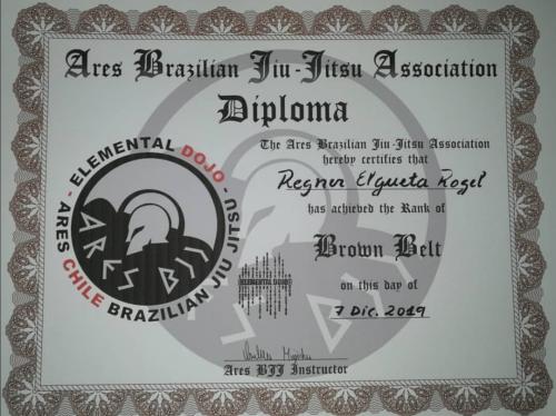 Brown belt · December 7, 2019 · Promoted by Osvaldo Queixinho Moizinho