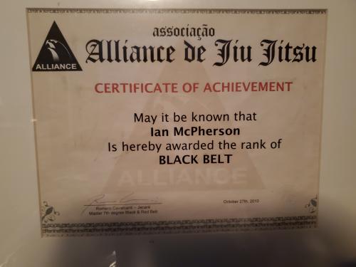 Black belt · October 27, 2010 · Promoted by Romero Jacare Cavalcanti