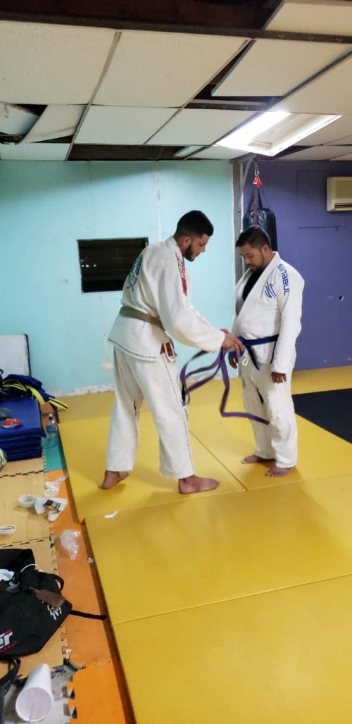 Purple belt · April 25, 2019 · Promoted by Alex Marin