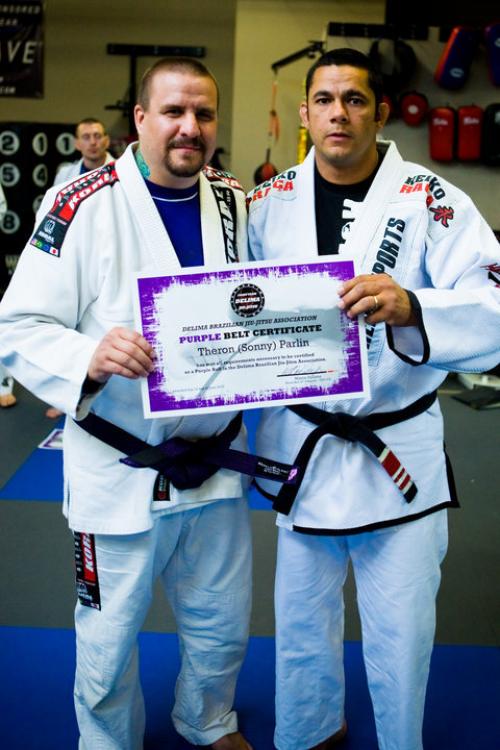 Purple belt · July 11, 2010 · Promoted by Marco DeLima