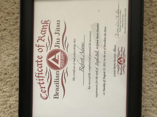 Purple belt · August 23, 2011 · Promoted by Lisa De La Rosa