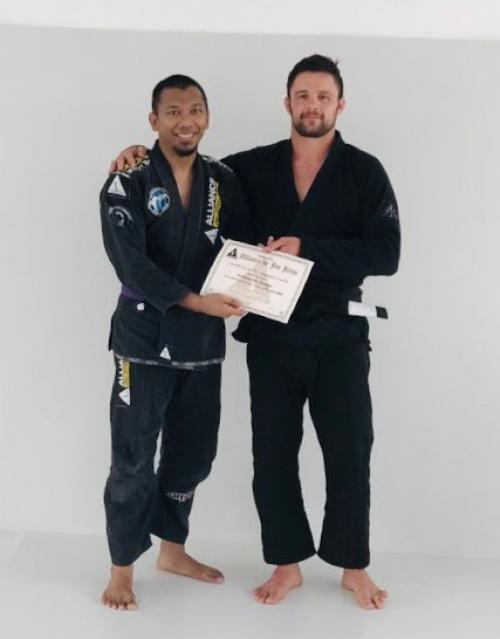 Purple belt · April 7, 2018 · Promoted by Deddy Wigraha