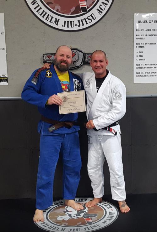 Brown belt · January 15, 2018 · Promoted by Piet Wilhelm