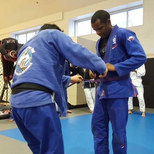 Purple belt · June 13, 2018 · Promoted by Koji Imanari