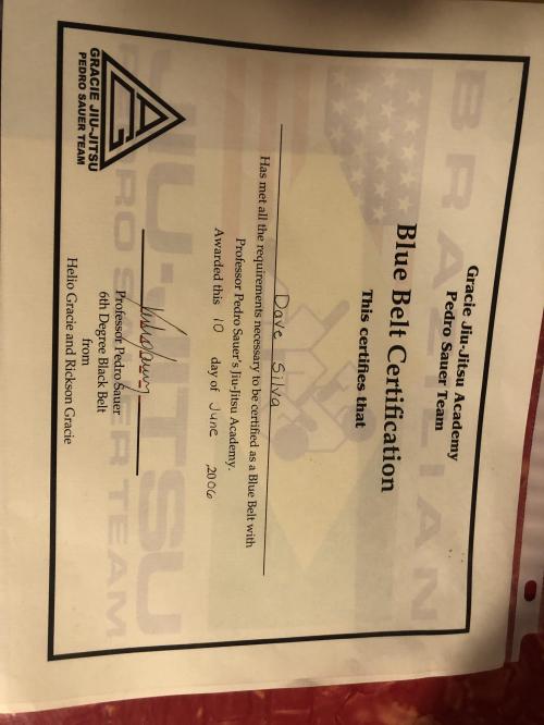 Blue belt · June 10, 2006 · Promoted by Pedro Sauer