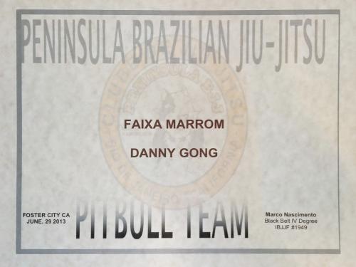 Brown belt · June 29, 2013 · Promoted by Marco Nascimento