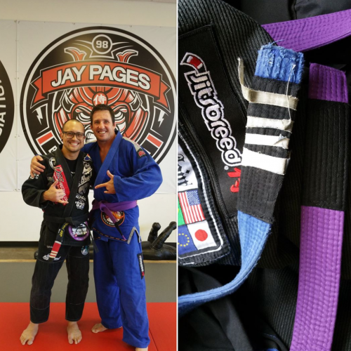 Purple belt · April 4, 2015 · Promoted by Jay Pages