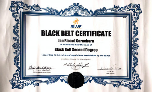 Black belt 2nd degree · August 12, 2017 · Promoted by Eduardo Rios