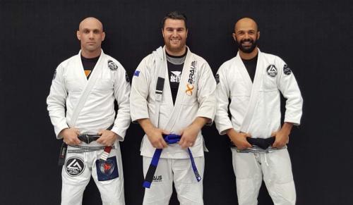 Blue belt · June 24, 2018 · Promoted by Prof. Jhunior Guarnido & Prof. Joao Moura
