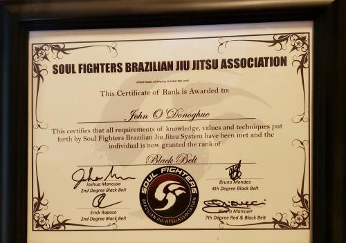 Black belt · October 8, 2018 · Promoted by Josh Mancuso