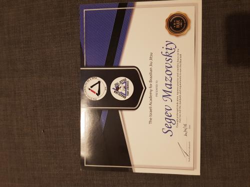 Blue belt · September 20, 2018 · Promoted by Itay Leibovich