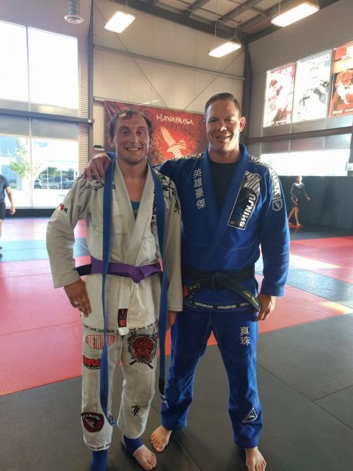 Purple belt · July 4, 2017 · Promoted by Luke Harris