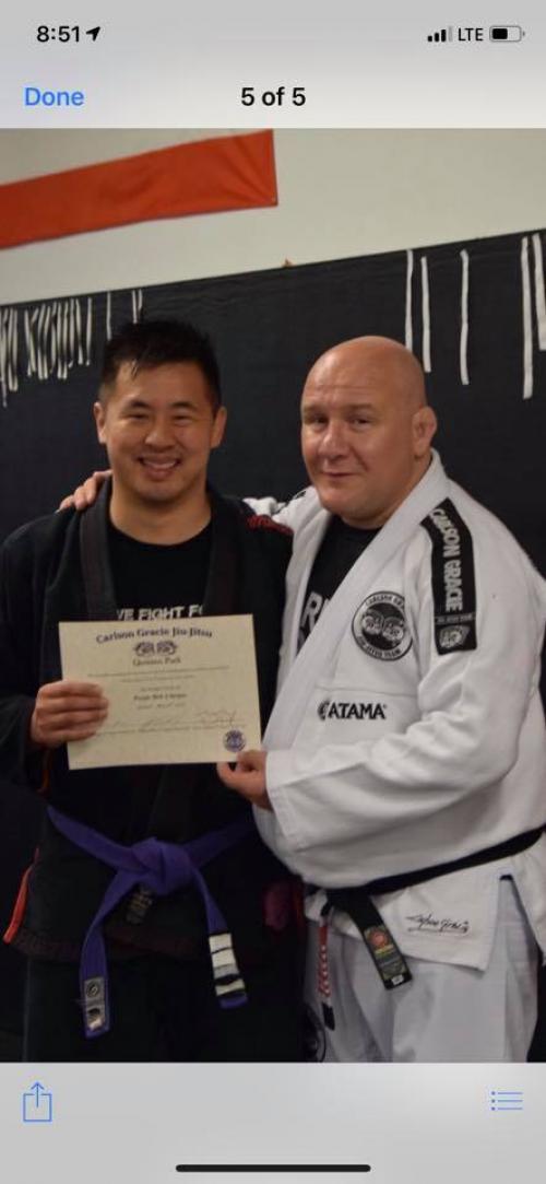 Purple belt · May 29, 2019 · Promoted by Carlson Grace Jr