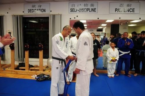 Blue belt · August 21, 2008 · Promoted by Royce Gracie