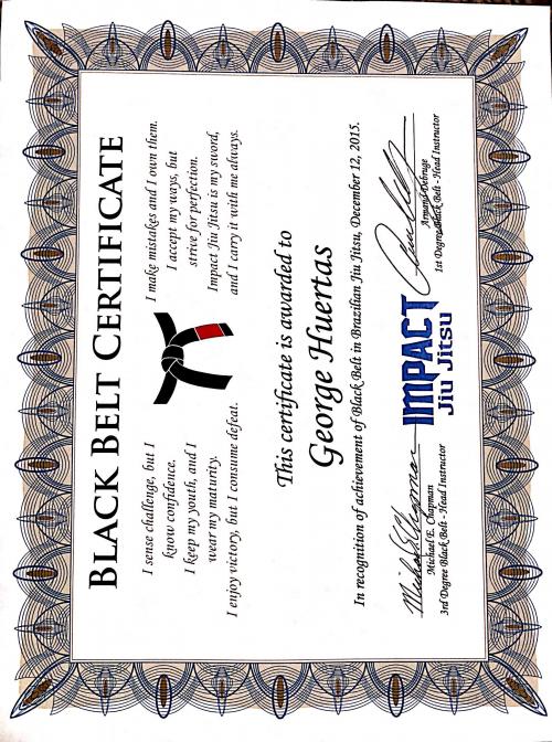 Black belt · December 12, 2015 · Promoted by Michael Chapman
