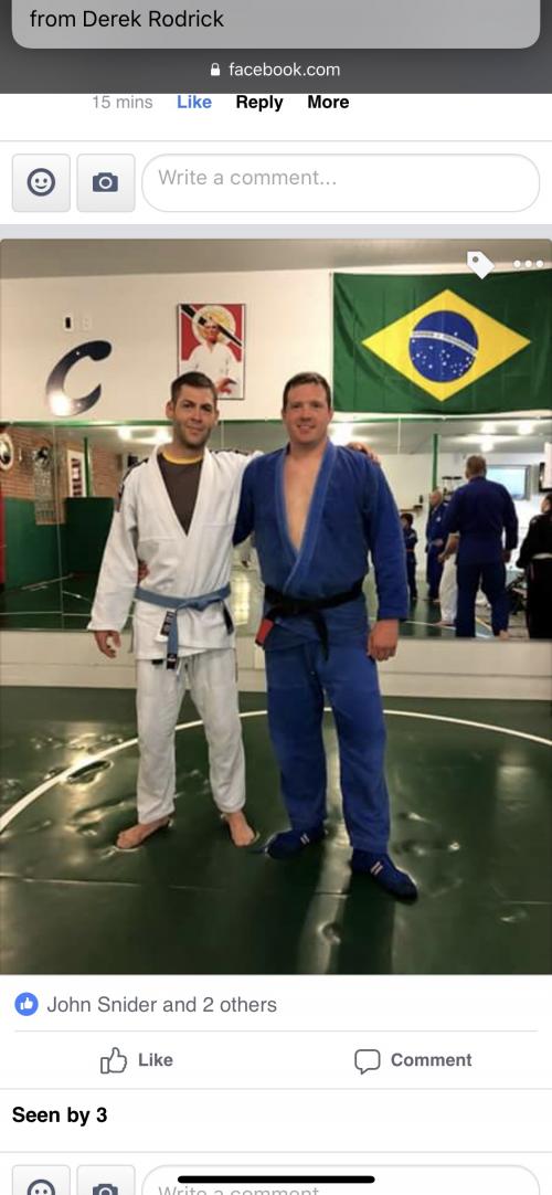 Blue belt · June 4, 2018 · Promoted by Grant Gaither