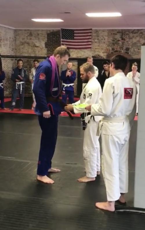 Brown belt · August 26, 2017 · Promoted by Brandon Garner
