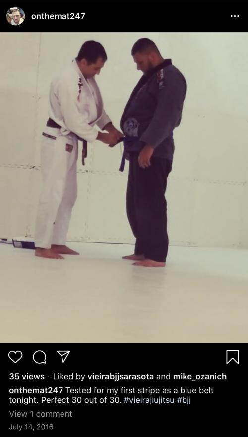 Blue belt · July 14, 2016 · Promoted by Thadeu Vieira