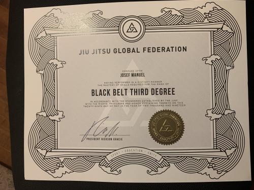 Black belt · February 20, 2009 · Promoted by Robson Moura