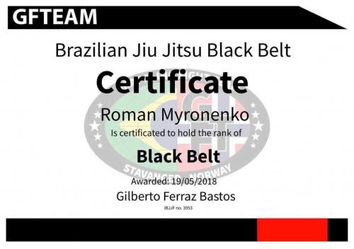 Black belt · May 19, 2018 · Promoted by Gilberto Ferraz Bastos