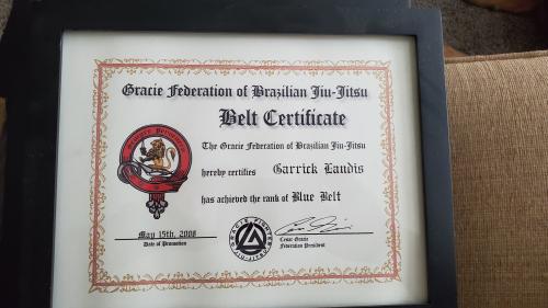 Blue belt · May 15, 2008 · Promoted by Matheus Andre