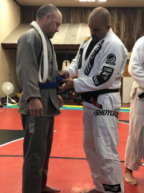 Blue belt · July 20, 2019 · Promoted by Coy Clements