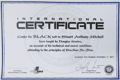 Black belt · December 1, 2011 · Promoted by Douglas Santos